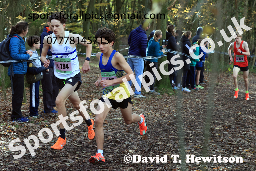 Boys Under-15s 2025 National Cross Country Relays, Berry Hill Park, Mansfield. Photo: David T. Hewitson/Sports for All Pics